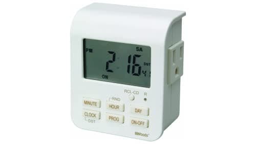 Indoor 7-Day Heavy Duty Digital Plug-In Timer for 2 Grounded Outlets
