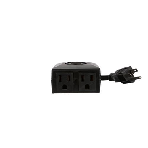 Outdoor 24-Hour Digital Plug-In Block Heater Timer with 2 Grounded Outlets