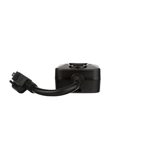 Outdoor 24-Hour Digital Plug-In Block Heater Timer with 2 Grounded Outlets