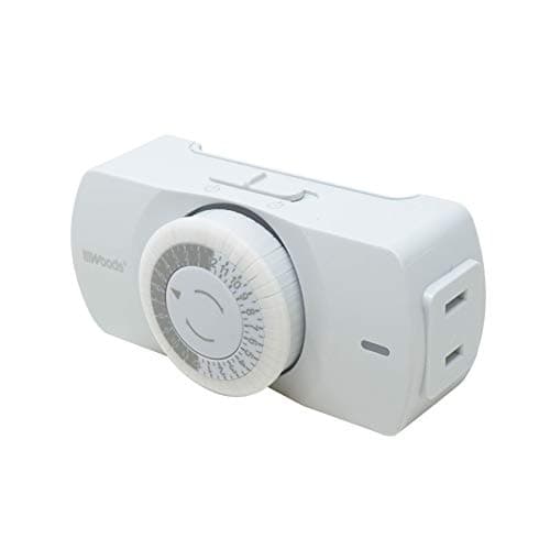 Simplified Indoor 24-Hour Heavy Duty Mechanical Timer for Standard Usage — 1 Polarized Outlet