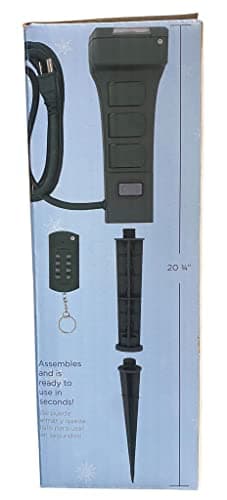 Outdoor Holiday Decor Timer with Remote for Woods