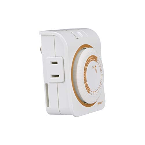 Mechanical 2-Outlet Timer for Indoor Use