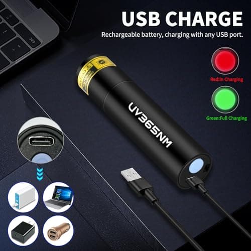 UV Rechargeable Blacklight for Pet Urine Detection