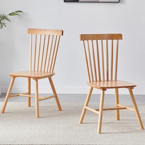 Solid Wood Windsor Dining & Kitchen Chairs (Set of 2)