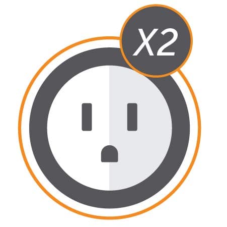 Indoor 7-Day Heavy Duty Digital Plug-In Timer for 2 Grounded Outlets — 2 Grounded Outlets