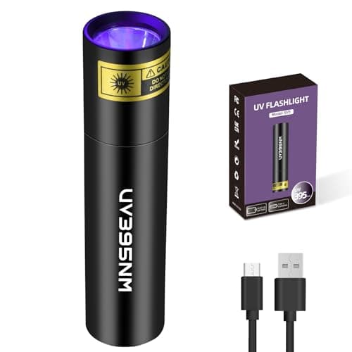 Rechargeable UV Flashlight for Pet Urine Detection and Leak Inspection