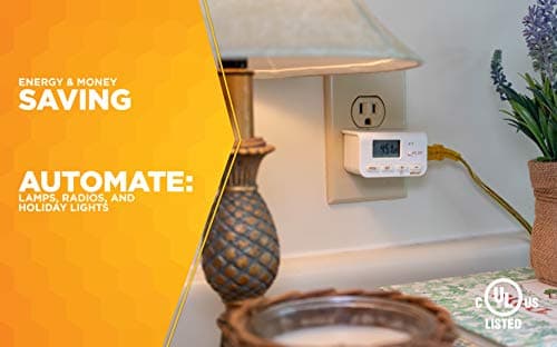 Simplified Digital Plug-in Timer for Indoor Use, 1 Outlet, 1 Pack