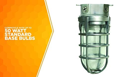 Woods L1706 Vandal-Resistant 150W Security Light, Silver
