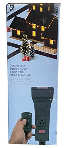 Outdoor Holiday Decor Timer with Remote for Woods