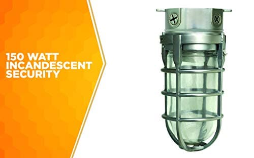 Woods L1706 Vandal-Resistant 150W Security Light, Silver