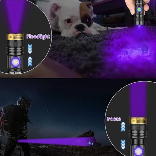 Compact UV Flashlight for Resin Curing and Pet Urine Detection