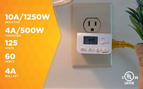 Simplified Digital Plug-in Timer for Indoor Use, 1 Outlet, 1 Pack