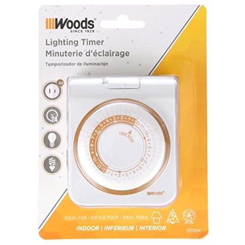 Mechanical 2-Outlet Timer for Indoor Use