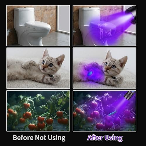 Compact UV Flashlight for Resin Curing and Pet Urine Detection