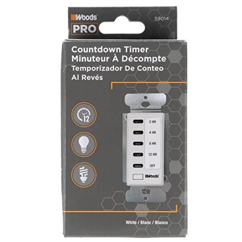 Woods 59014WD In-Wall 12-Hour Digital Countdown Timer