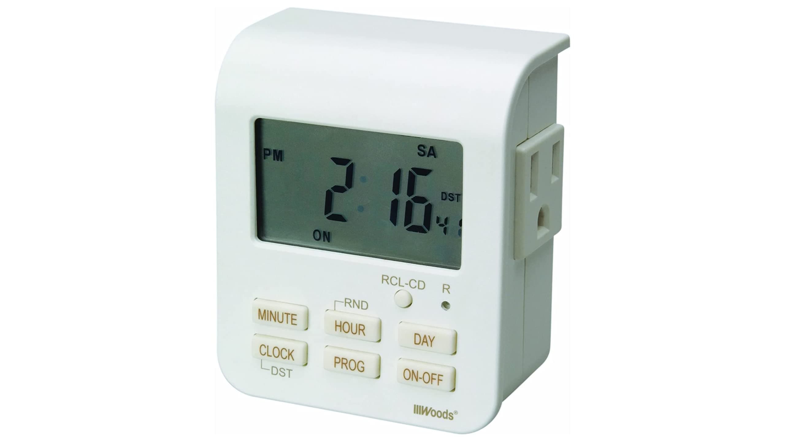 Indoor 7-Day Heavy Duty Digital Plug-In Timer for 2 Grounded Outlets