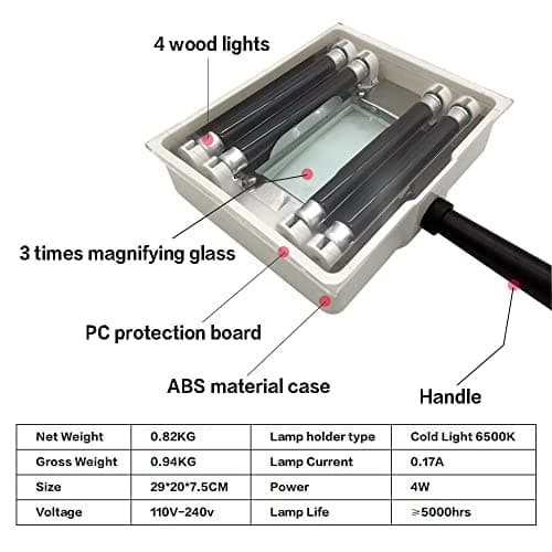 Handheld Facial Skin Care Analyzer, Wood Lamp for Pet Urine Test
