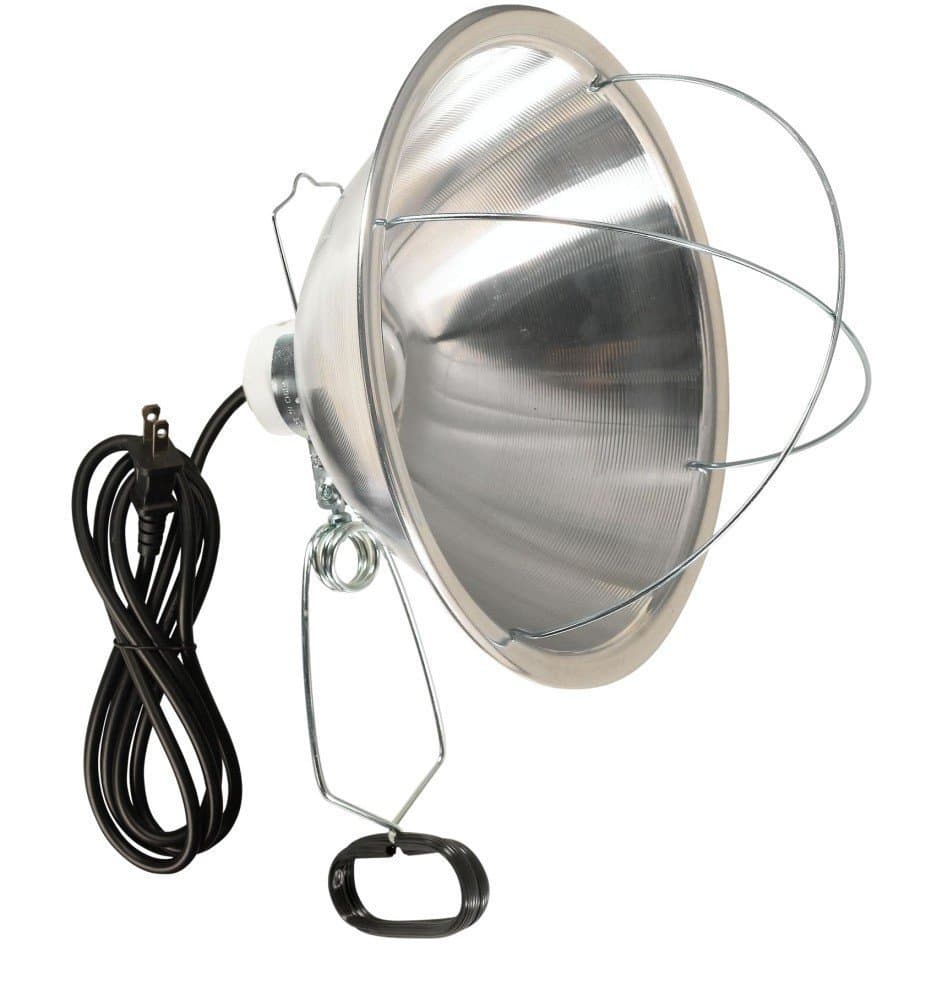 300 Watt 6 Foot Cord Clamp Lamp with 10 Inch Reflector and Bulb Guard