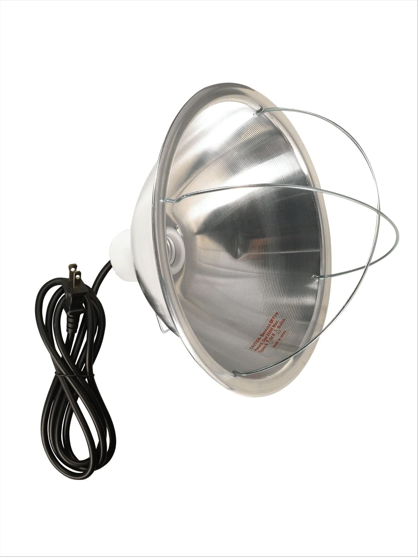 Woods 0165 Brooder Lamp with Bulb Guard, 250W Reflector & Cord