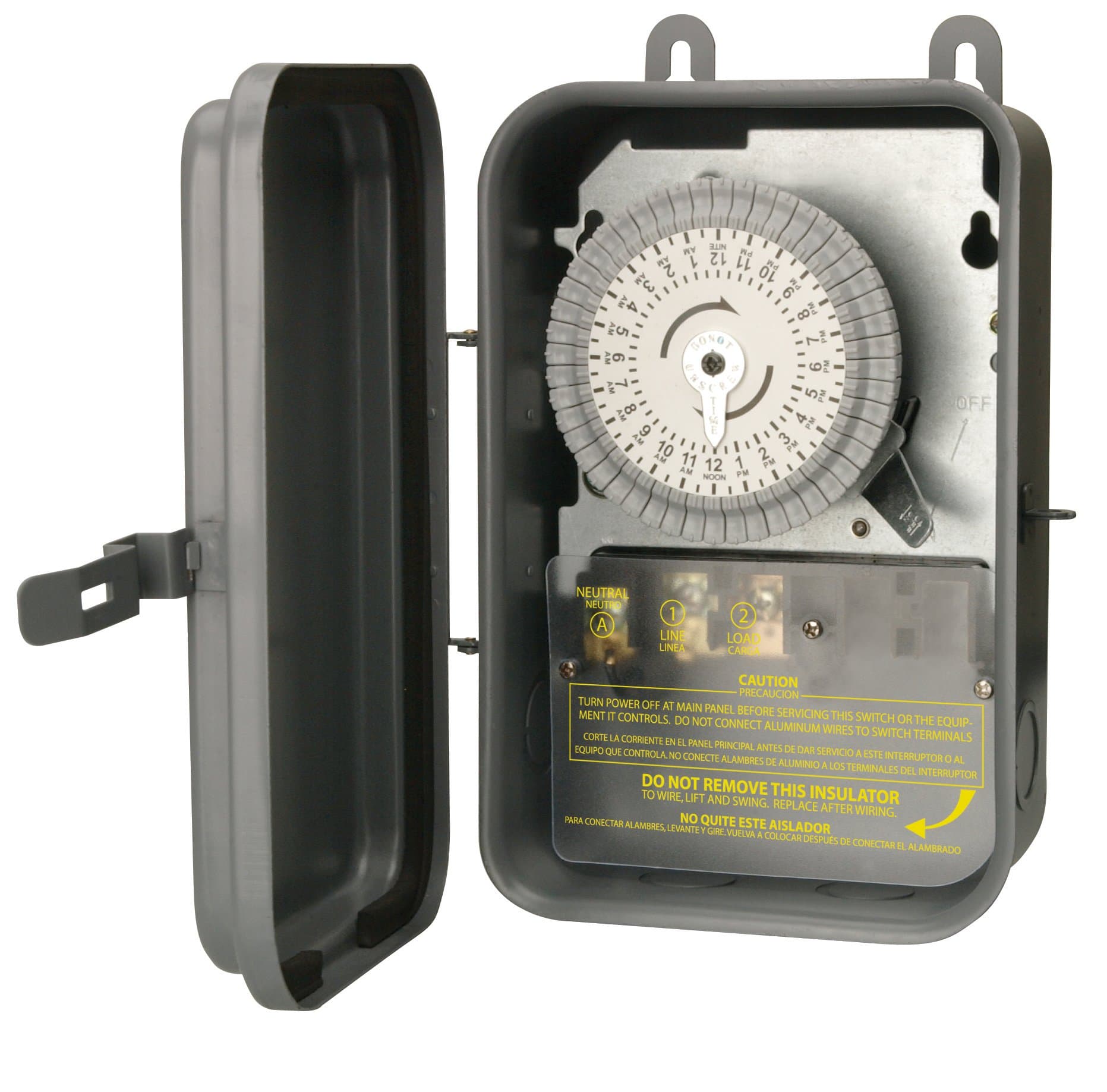 Outdoor Time Switch, 120V/40A SPST GRAY
